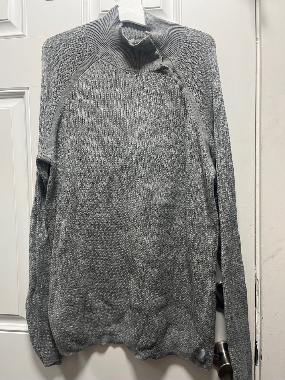 A/X Armani Exchange Men's Gray Turtleneck Sweater